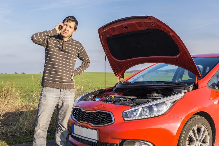 Car Breakdown on the Road