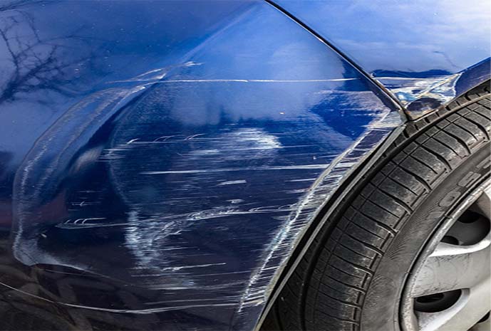 how to fix a scratch on a car