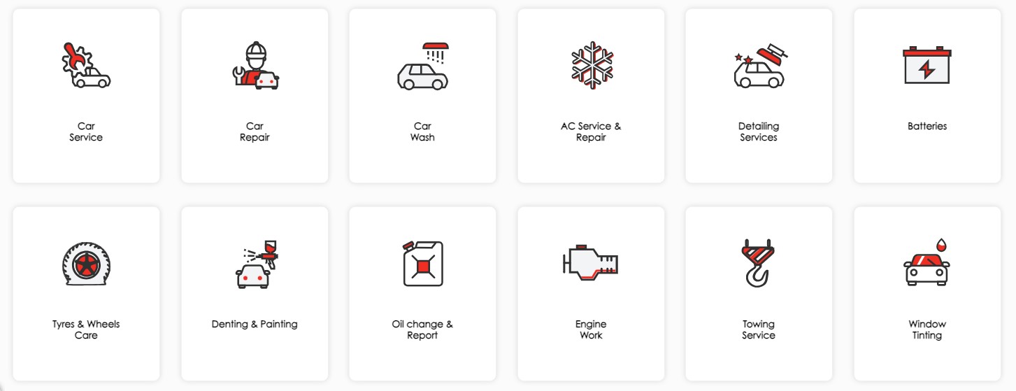 Services Offered - Carcility